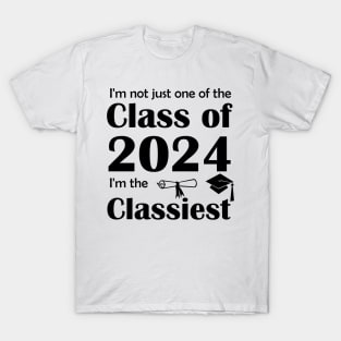 Lispe Not Just One of the Class of 2024 T-Shirt